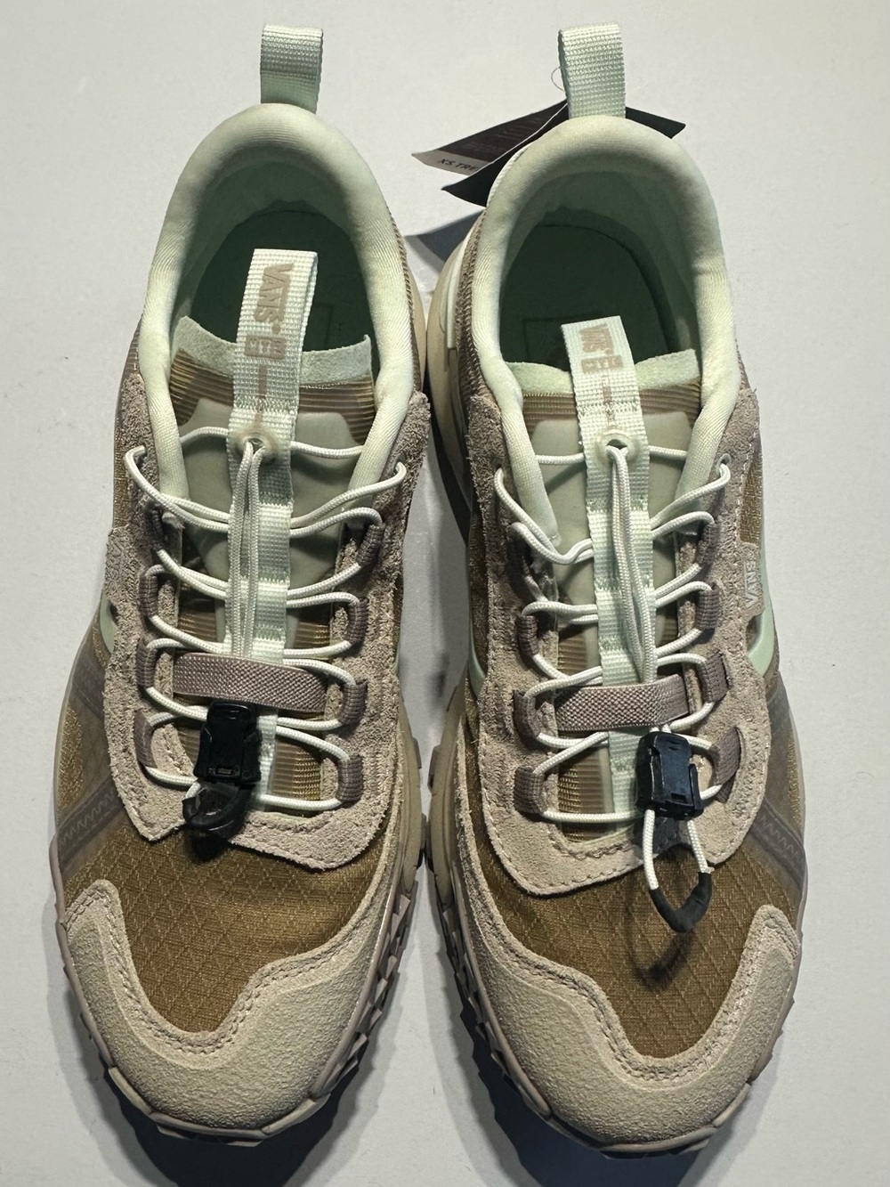 Vans Crosspath XC Men's Sz 6 Women's Sz 7.5 Peyote Beige Mint Green Hiking Shoes - Picture 2 of 8